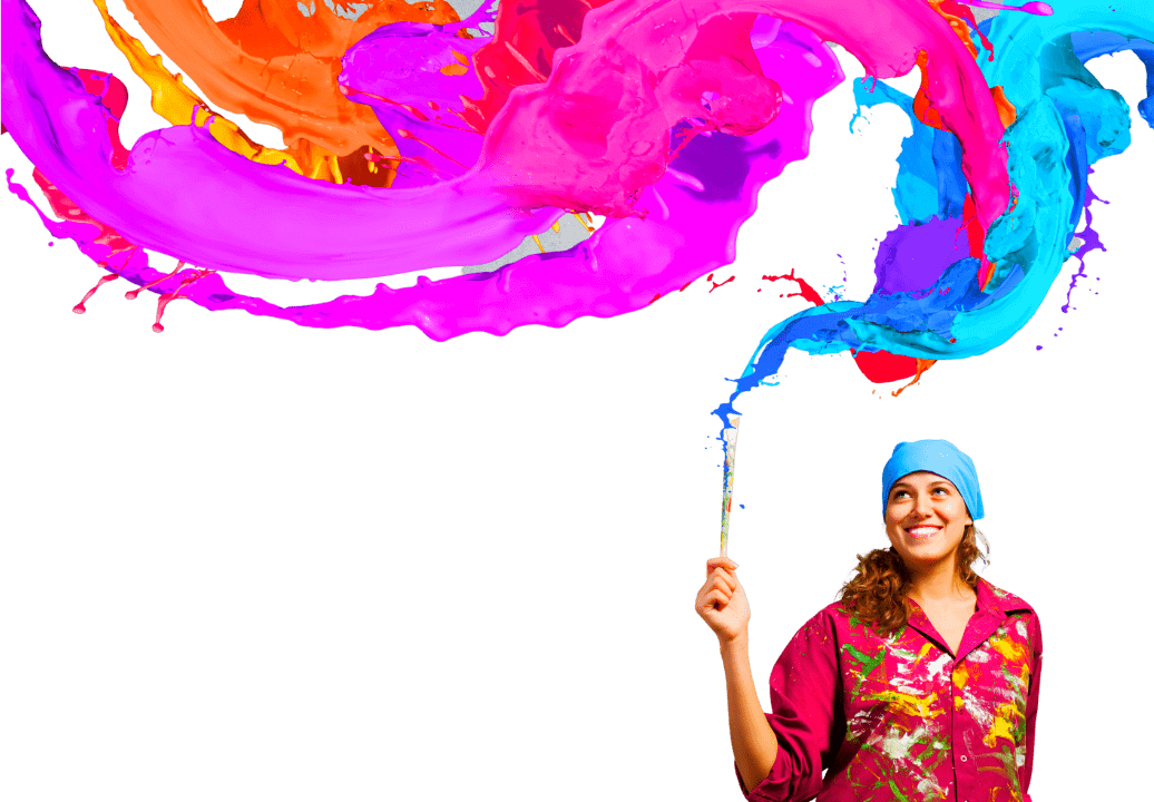 lady paint