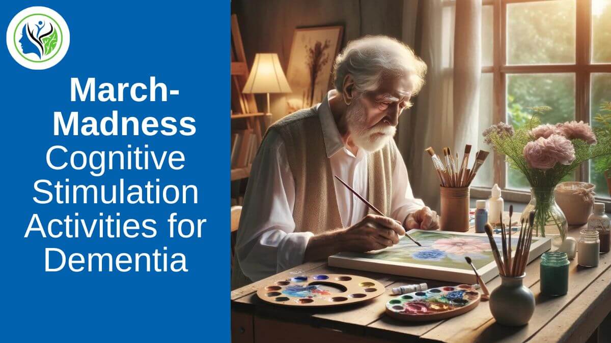 Senior adult engaging in painting, a cognitive stimulation activity beneficial for individuals with dementia.